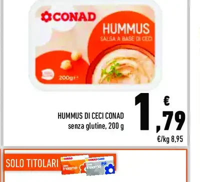 Hummus di ceci Conad
