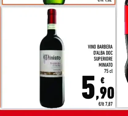 Vino Barbera d’Alba DOC Superiore Miniato