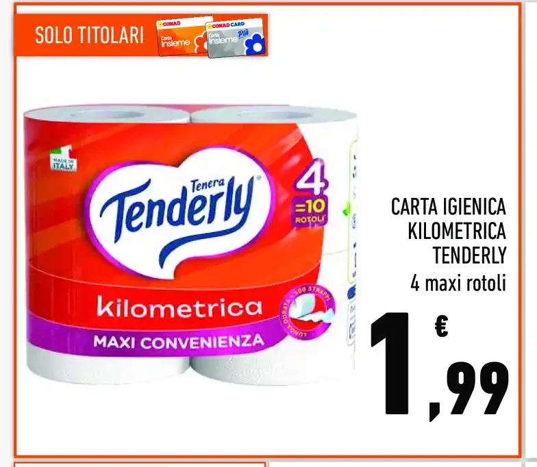 Carta igienica Tenderly Kilometrica
