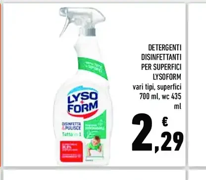 Detergente disinfettante Lysoform