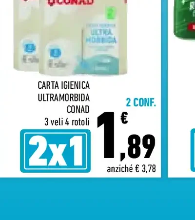 Carta igienica ultramorbida Conad