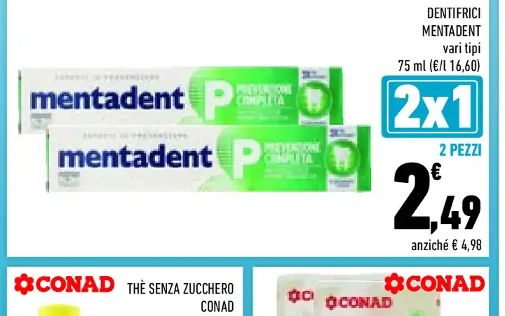 Dentifricio Mentadent