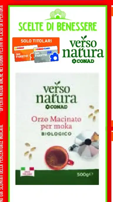 Orzo macinato biologico Verso Natura Conad
