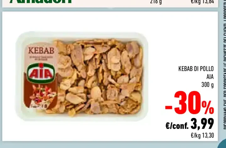 Kebab di pollo Aia