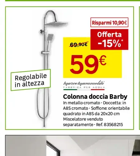 Colonna doccia Barby
