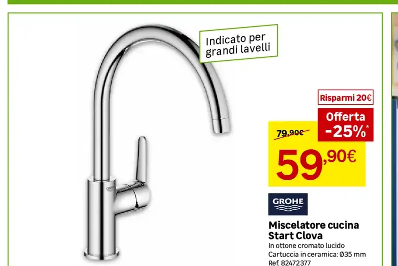 Miscelatore cucina Start Clova