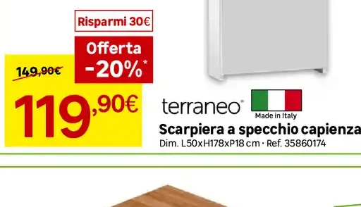 Scarpiera a specchio