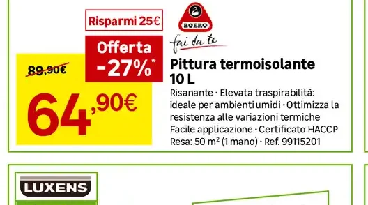 Pittura termoisolante