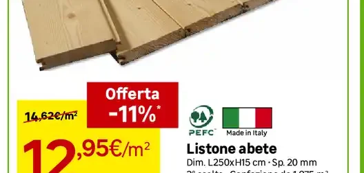 Listone abete