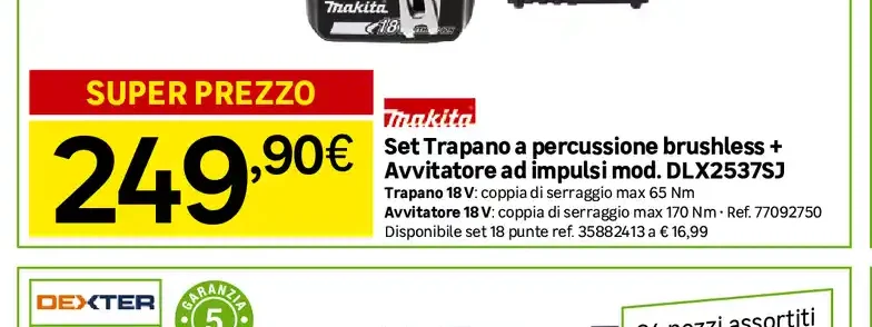 Set trapano e avvitatore a impulsi