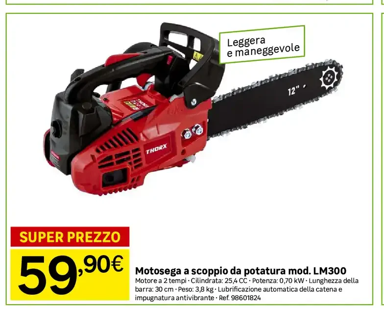 Motosega a scoppio da potatura mod. LM300