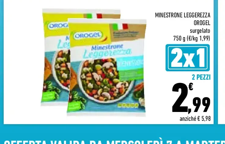 Minestrone Leggerezza Orogel surgelato 750 g