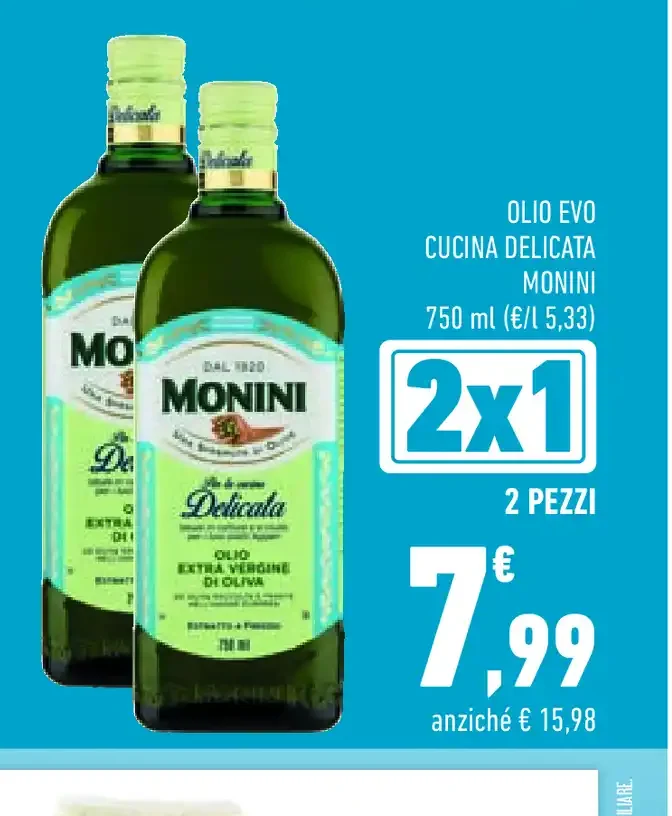 Olio EVO Cucina Delicata Monini
