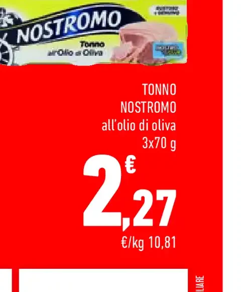 Tonno Nostromo all'olio di oliva