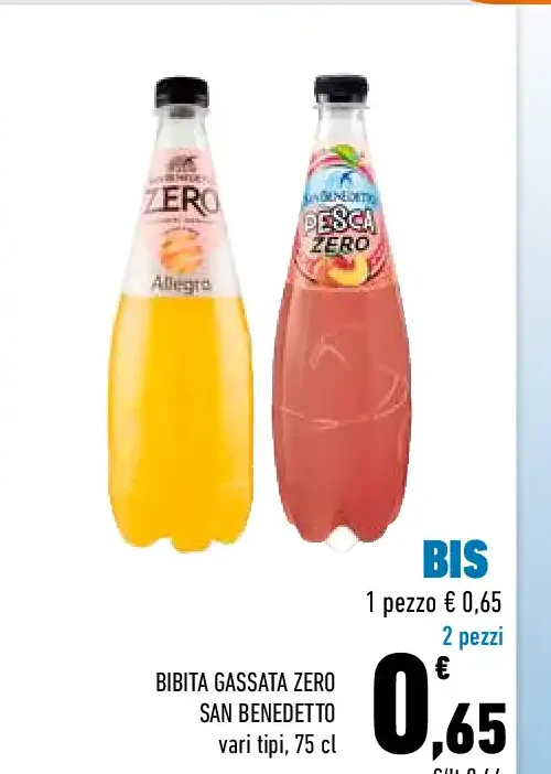 Bibita gassata zero San Benedetto 75 cl