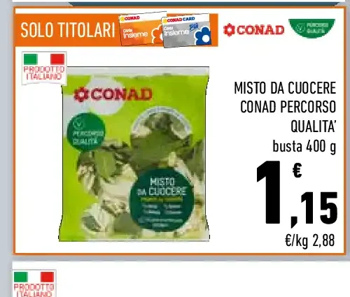 Misto da cuocere Conad Percorso Qualità 400 g