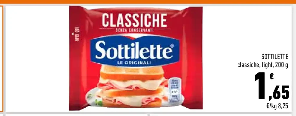 Sottilette classiche Light
