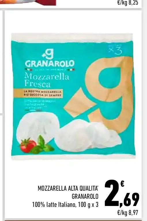 Mozzarella alta qualità Granarolo