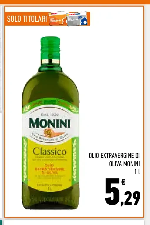 Olio extravergine di oliva Monini Classico