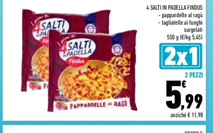 4 Salti in Padella Findus 550 g