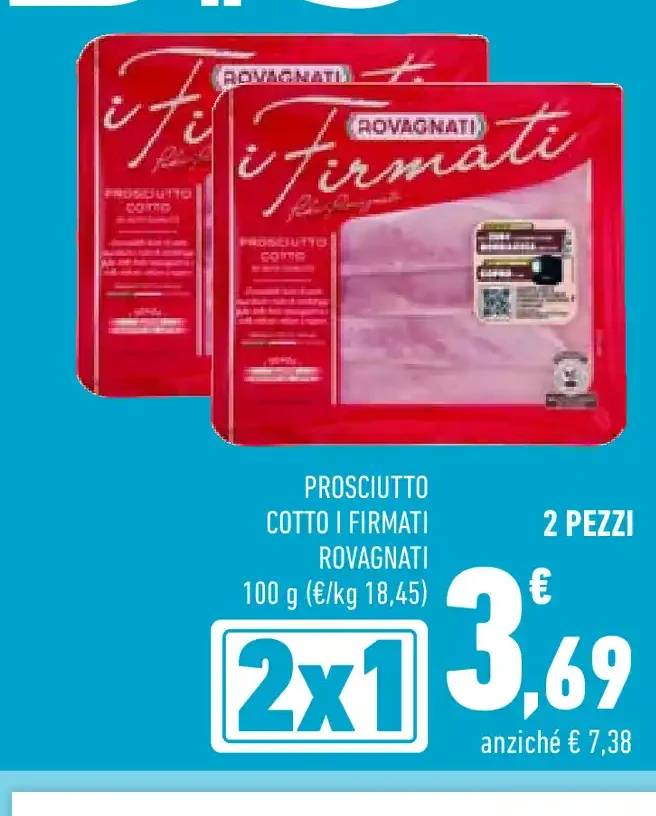 Prosciutto cotto I Firmati Rovagnati 100 g