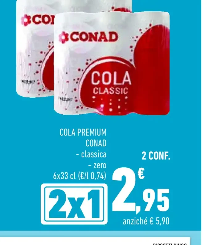 Cola premium Conad 6x33 cl