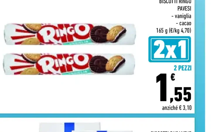 Biscotti Ringo Pavesi 165 g
