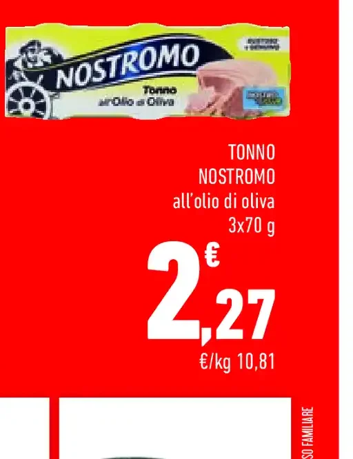 Tonno Nostromo all'olio di oliva
