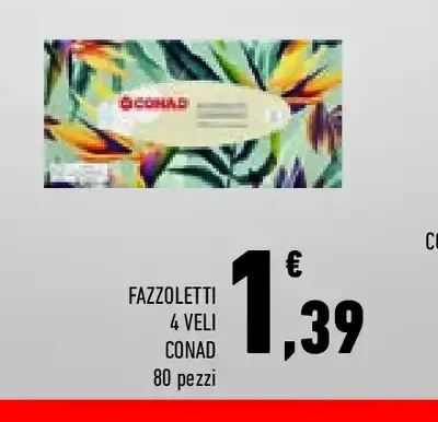 Fazzoletti 4 veli Conad