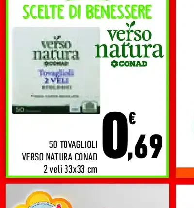 Tovaglioli 2 veli Verso Natura Conad