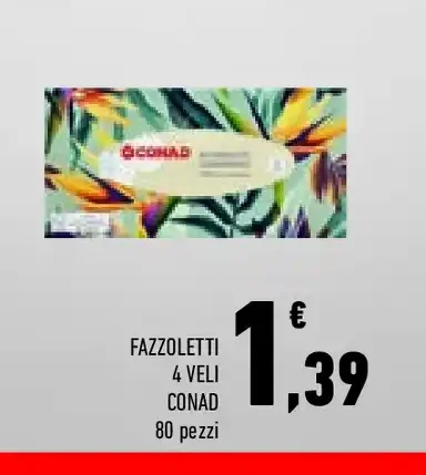 Fazzoletti 4 veli Conad
