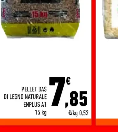 Pellet Das di legno naturale Enplus A1