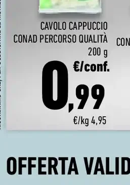 Cavolo cappuccio Conad percorso qualità