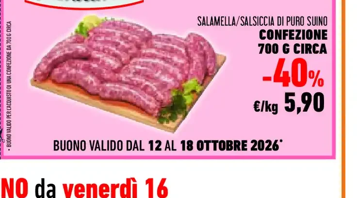 Salamella o salsiccia di puro suino