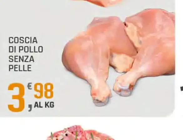 Coscia di pollo senza pelle