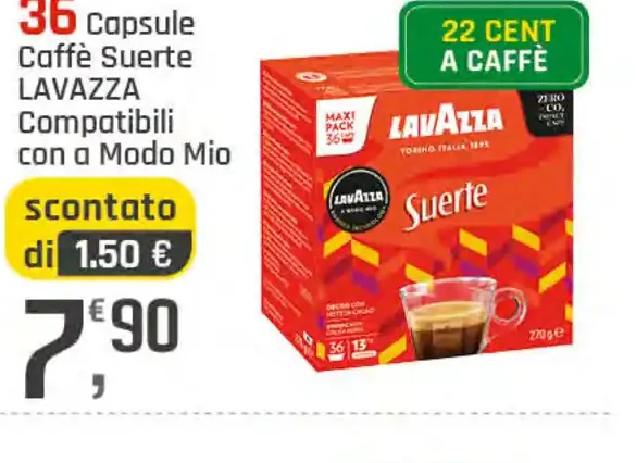 Capsule caffè Suerte Lavazza