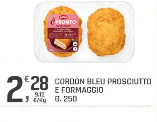 Cordon bleu prosciutto e formaggio