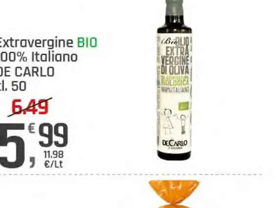 Olio extravergine di oliva biologico