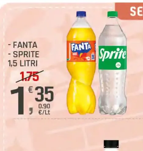 Fanta/Sprite 1,5 litri
