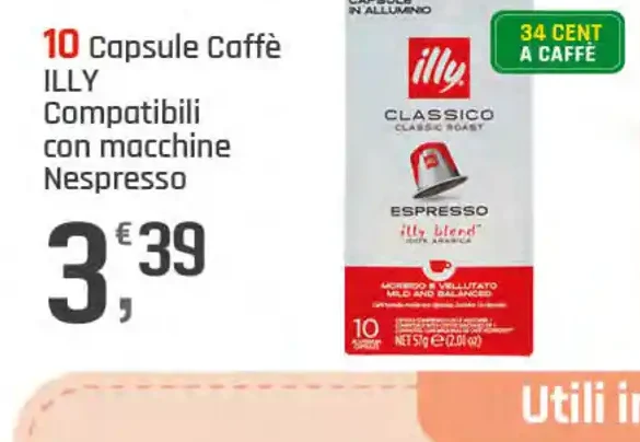 Capsule caffè Illy compatibili Nespresso
