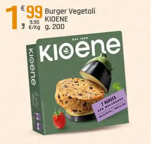 Burger vegetali Kioene