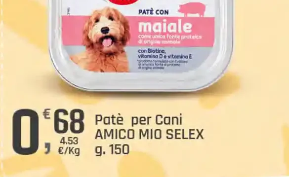 Patè per cani Amico Mio Selex
