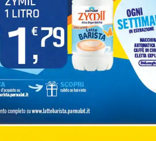Latte UHT Barista Zymil