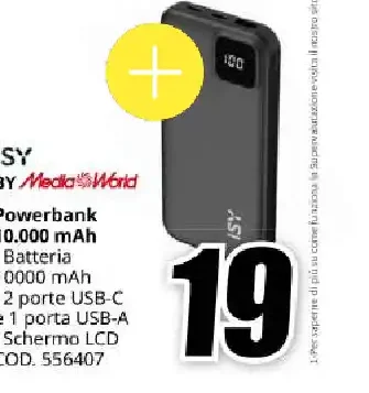 ISY Power Bank 10000 mAh
