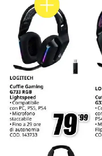 Logitech Cuffie Gaming G733 RGB
