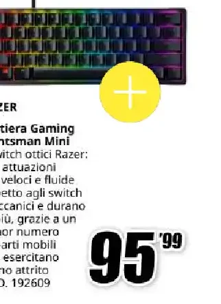 Razer Tastiera Gaming Huntsman Mini