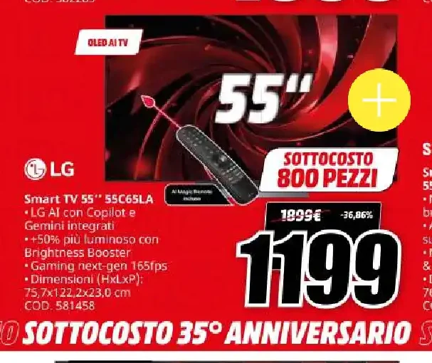 Smart TV LG 55C65LA