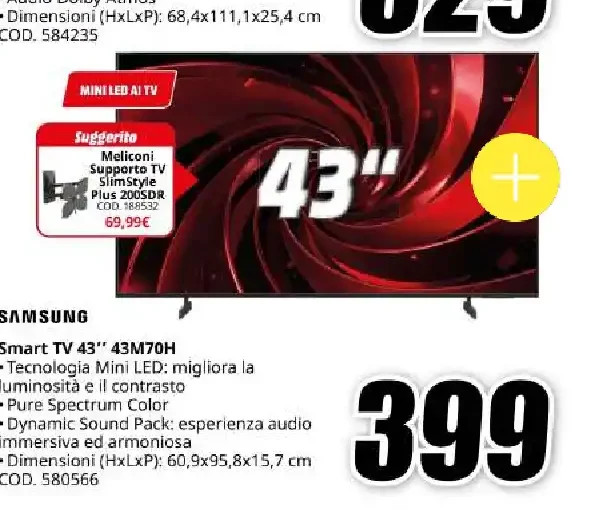 Smart TV Samsung 43A7M0H