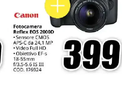 Canon Fotocamera Reflex EOS 2000D