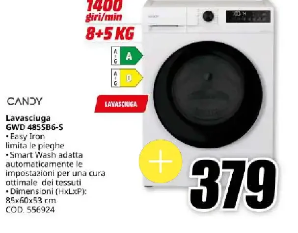 Lavasciuga Candy GWD 485SB6-S